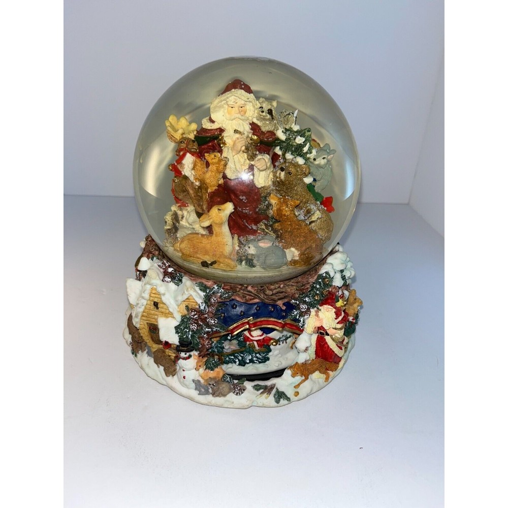 Kirkland Signature Rare Vintage Musical Water Globe w/ Revolving Base Christmas